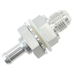 -8AN BULKHEAD FITTING WITH 1/2BARB FOR PUSH ON HOSE