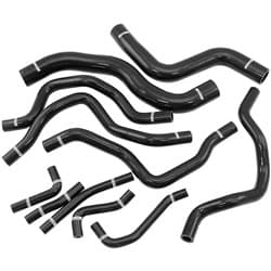MITSUBISHI EVO 7 8 9 HEATER HOSE KIT BLACK RADIATOR LANCERSILCIONE Aeroflow AF 9270-0050