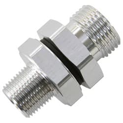 -10 ORB TO 3/8" NPT COUPLER SILVER -10 ORB TO 3/8"
