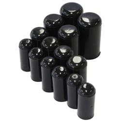 VACCUM BLANK OFF PLUG METRIC BLACK 16 SILICONE CAP BLOCK