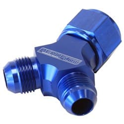 Y PIECE -12 SWIVEL NUT 2X-10ANBLUE