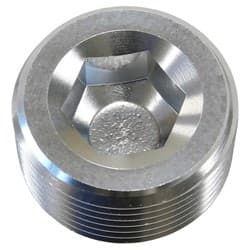 NPT PLUG 3/8" SILVER 3/8" NPT