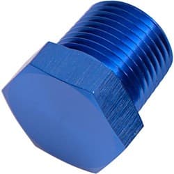 NPT HEX HEAD PLUG 1/16" NPT BLUE 1/16" NPT NOS RADIATOR