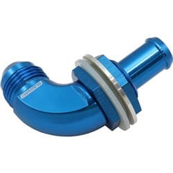 90 DEG BULKHEAD FITTING -8AN TO 1/2" 12mm BARB PUSH ON Aeroflow - AF 937-08-08