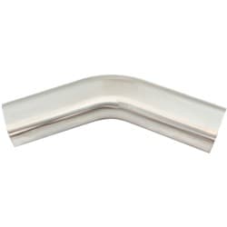 3" 45 DEGREE OVAL EXHAUST TUBE304 S/STEEL 150mm LEG PIPE