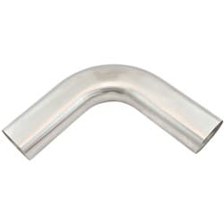 3" 90 DEGREE OVAL EXHAUST TUBE304 S/STEEL 150mm LEG PIPE