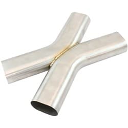 3" X PIPE OVAL EXHAUST TUBE 45 DEGREE BENDS 304 S/STEEL