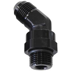 MALE -10 ORB 45 TO -10AN MALE BLACK FULL SWIVEL