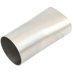 3" OVAL TO ROUND EXHAUST TUBE STRAIGHT ADAPTER 304 S/STEEL