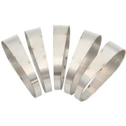 3" PIE CUTS OVAL EXHAUST TUBE BEND 1D TIGHT RADIUS S/S 45DEG