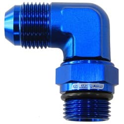 MALE -8 ORB 90 TO -8AN MALE BLUE FULL SWIVEL