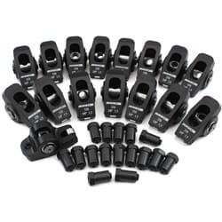 SBC ROCKER ARMS 3/8" STUD 1.5 RATIO 350 ALLOY 2024 ROLLER 16