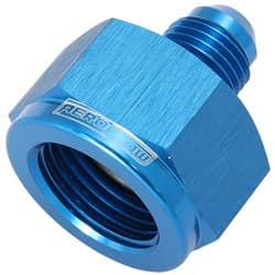 FEMALE REDUCER -16AN TO -12AN BLUE REDUCER FEMALE TO MALE