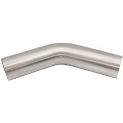 304 S/S BEND 45 DEG 3" O.D 1.5MM (.059") 150mm / 6" LEG