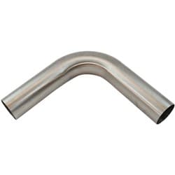 304 S/S BEND 90 DEG 2-1/2" O.D1.5MM (.059") 150mm / 6" LEG