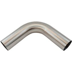 304 S/S BEND 90 DEG 3-1/2" O.D1.5MM (.059") 150mm / 6" LEG