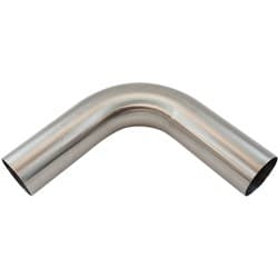 304 S/S BEND 90 DEG 5" O.D 1.5MM (.059") 150mm / 6" LEG