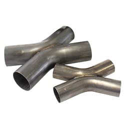 2" O.D EXHAUST X PIPE 45 DEG BENDS 304 STAINLESS STEEL