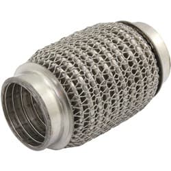 2" I.D EXHAUST MESH FLEX PIPE JOINT 4" LONG 304 S/STEEL