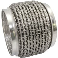 4" I.D EXHAUST MESH FLEX PIPE JOINT 4" LONG 304 S/STEEL