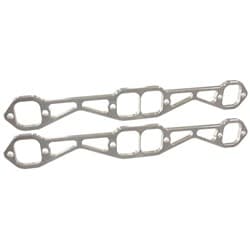 SBC header flanges set 1-7/8" Square port 1.88 X 1.88" PAIR