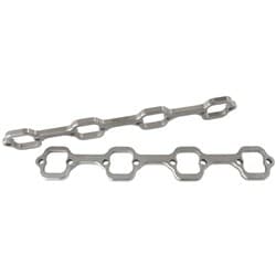 Ford 289-351W header flanges 1-3/4" rectangle port, PAIR