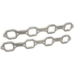 Ford 289-351W header flanges 1-3/4" square port PAIR VIC JR