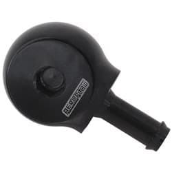SLIMLINE -6ORB TO 3/8" BARB 90 DEG TIGHT RADIUS BLACK