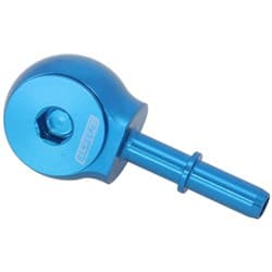 SLIMLINE -10ORB TO 5/16" EFI PUSH ON 90 DEG TIGHT RADIUS BLUE Aeroflow - AF 969-05-10