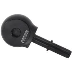 SLIMLINE -8ORB TO 3/8" EFI PUSH ON 90 DEG TIGHT RADIUS BLACK Aeroflow - AF 969-06-08B