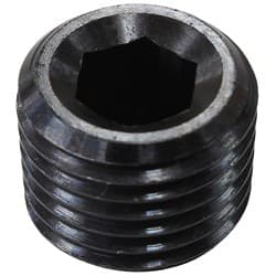 1/2" NPT PORT PLUG STEEL BLACKCOATED