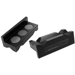 BILLET VICE SOFT JAWS ALLOY BLACK MAGNETIC BACK -6 to -10