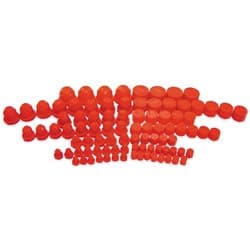 PLASTIC DUST CAP & PLUG 96 QTYASSORTED SIZES -3AN TO -20AN
