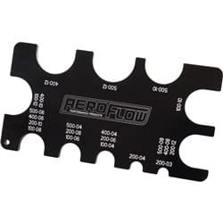 AEROFLOW BRAIDED HOSE GAUGE TOOL GUIDE AN -3 to -20