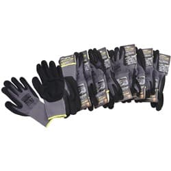 MECHANIC GLOVES MEDIUM NITRILEFOAM 12 PAIRS BLACK WORK SHOP