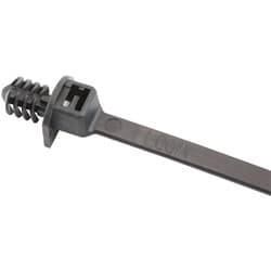 FIR TREE CABLE TIE 4.8x210mm FIXED 25 PACK BLACK ZIP TIES