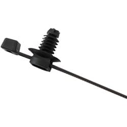 FIR TREE CABLE TIE 4.8x210mm 2PIECE 25 PACK BLACK ZIP TIES