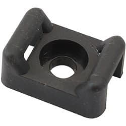 CABLE TIE SCREW MOUNTS 21mm x 10.1mm M5 HOLE PA66 100 PACK