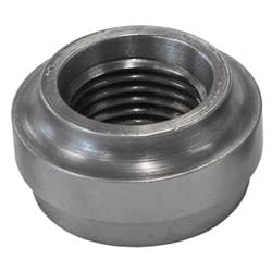FEMALE WELD ON BUNG, -3 ORB 3/8"-24 THREAD, STEEL