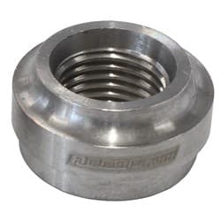 FEMALE WELD ON BUNG, -6 ORB 9/16"-18 THREAD, STAINLESS