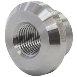 FEMALE WELD ON BUNG, M10x1.0 THREAD, STEEL