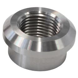 FEMALE WELD ON BUNG, 1/2" NPT THREAD, STAINLESS STEEL