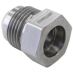 STEEL HEX WELD ON MALE BUNG SUITS 3/8 HARD LINE -6AN MALE