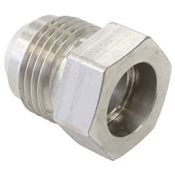 STAINLESS HEX WELDON MALE BUNGSUITS 1/2 HARD LINE -8AN MALE
