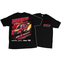 BOOSTED RED NITRO FUNNYCAR SMALL BLACK T SHIRT ROCKET / AFBOOSTNFC-S