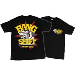 BANG SHIFT T-SHIRT SMALL BLACK AEROFLOW SHIFTER LOGO Aeroflow - AFBSSHIRT-S