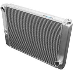 ALLOY SINGLE PASS RADIATOR GM STYLE 27.5 x 19 W/FIL -20AN IN AFCO - 80101N-U
