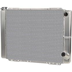 ALLOY DOUBLE PASS RADIATOR R/H IN & OUT 27.5 x 19 W/FIL -20AN AFCO - 80101NDP-U