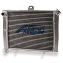 ALLOY CAGE MOUNT RADIATOR PUSH ON HOSE DOUBLE PASS 21"x12"x1" AFCO - 80207-1