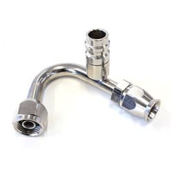 -6 A/C W/CHARGE PORT 135 DEG STAINLESS